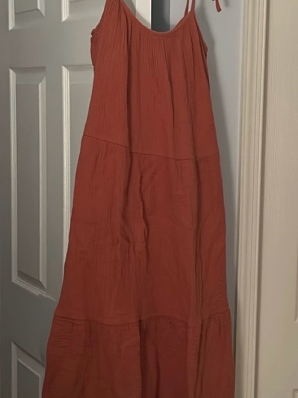 Rust Muslin Dress